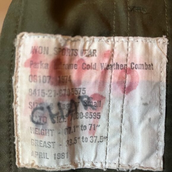 Avon Sportswear Extreme Cold Weather Combat Parka - Picture 5 of 7